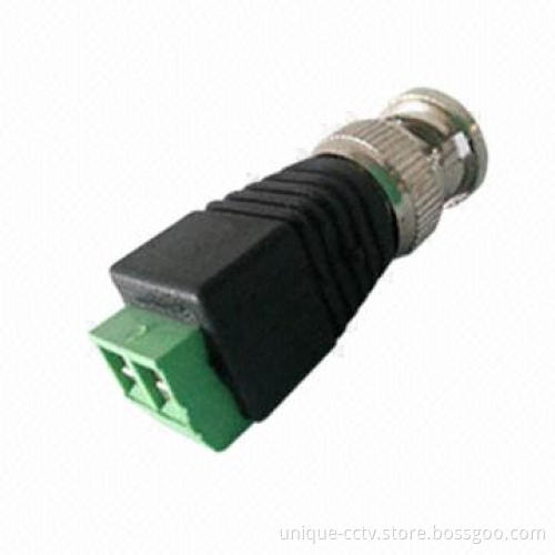 Coax CAT5 to Camera CCTV BNC Video Balun Connector Adapter